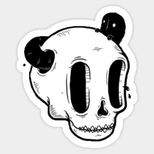 SKULL AND WORM - MICKEY CARTOON Sticker